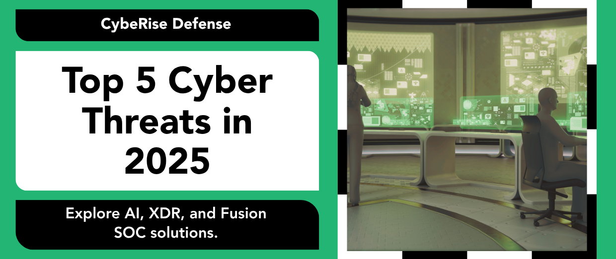 Top 5 Cyber Threats to Watch in 2025 — And How CybeRise Secures You with AI, XDR & Fusion SOC